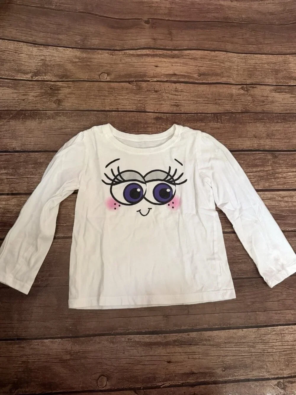 Girl’s The Children’s Place Big Eyes Shirt 4T